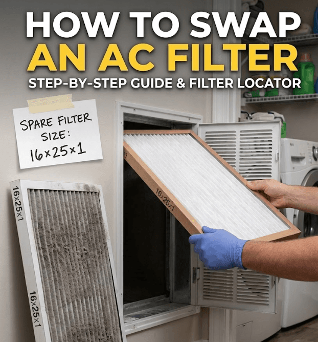 How to swap an AC filter